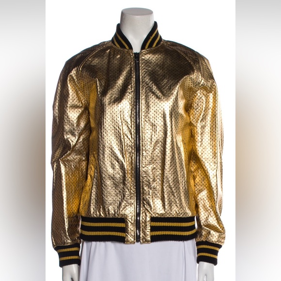 GUCCI GOLD SEGA BOMBER JACKET - Picture 2 of 9